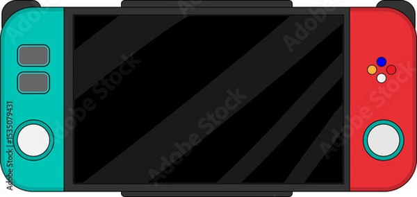 Obraz 휴대용 게임기 벡터 일러스트 아이콘