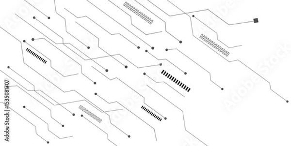 Fototapeta  Abstract digital background with line digital technology for web banner,poster