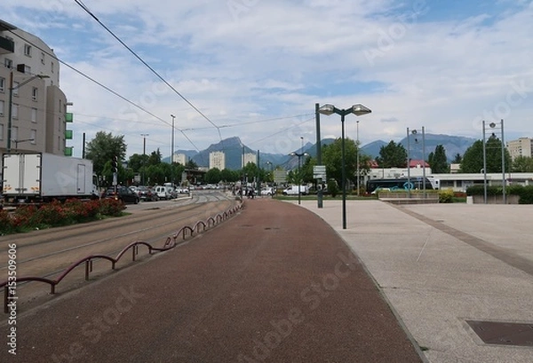Obraz Voie de tram à Echirolles