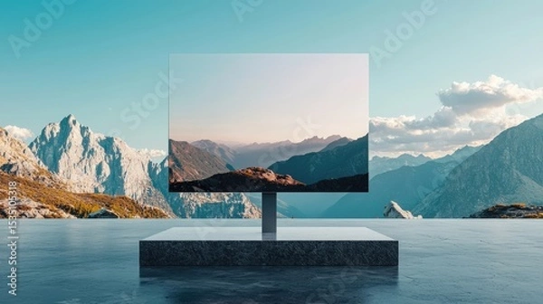 Obraz Concept of awe and wonder at the beauty of nature