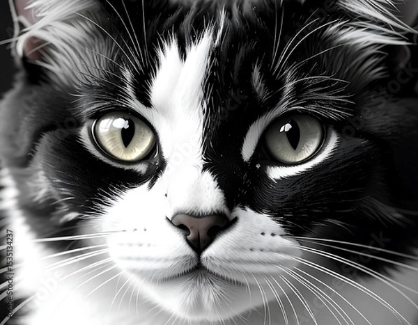 Fototapeta Close-up portrait of a cat