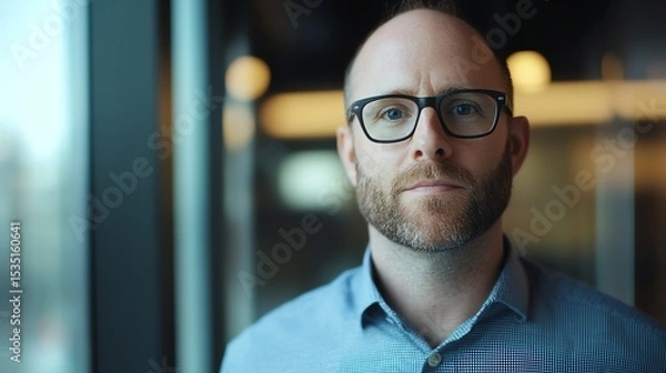 Fototapeta CTO Chief Technology Officer. CTO planning software platform in tech hub.