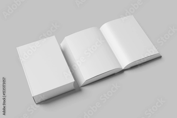 Fototapeta Blank Large Book White