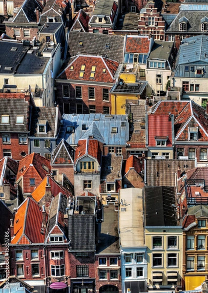 Obraz Utrecht city areal view