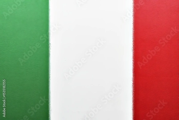 Fototapeta Abstract Italian flag background with textured paint effect.