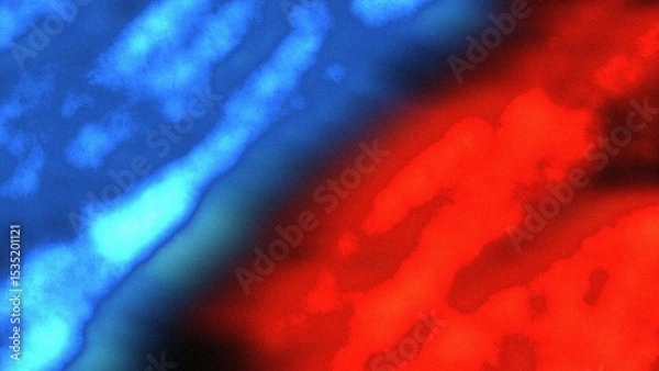 Fototapeta Abstract background light explosion style Fantastic digital fractal art with blue red rays sparkles effect copy space text area 