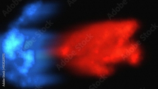 Fototapeta Abstract background light explosion style Fantastic digital fractal art with blue red rays sparkles effect copy space text area 