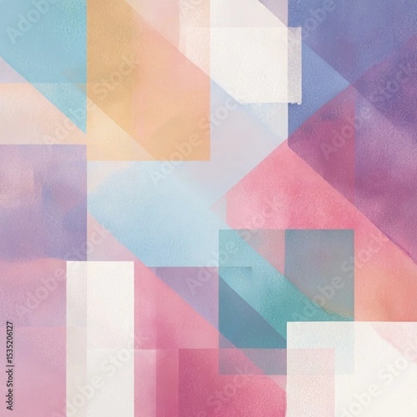 Obraz Geometric Pastel Abstract Art