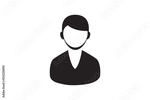Obraz Person Icon. Diverse Business People Icons Avatar, Profile, User, Team, Group, Silhouettes