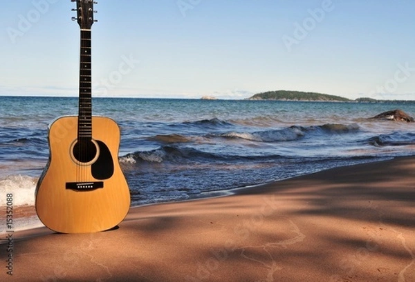 Obraz Beached Guitar