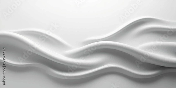Obraz Abstract soft  grey gradient abstract background with flowing curves and grain texture.