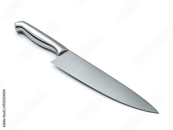 Obraz Professional chef's knife for culinary tasks.