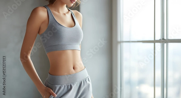 Fototapeta シェイプされた女性の細いウエスト