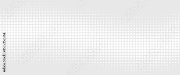 Fototapeta Dot white gray wave light technology texture background. Abstract big data digital concept.
