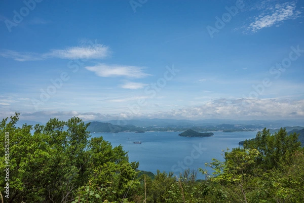 Fototapeta 日本の広島県福山市の横島の美しい風景