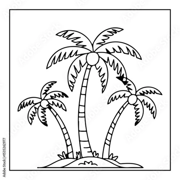 Obraz hand drawn coloring pages for kids