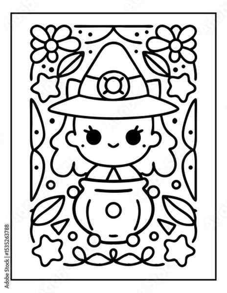 Obraz hand drawn coloring pages for kids