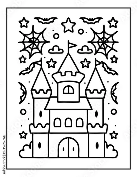 Obraz hand drawn coloring pages for kids