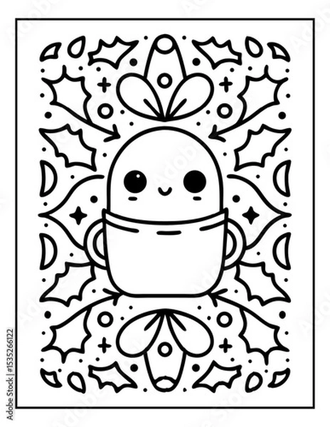 Obraz hand drawn coloring pages for kids