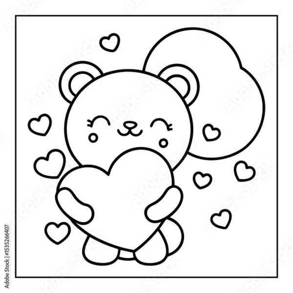Obraz hand drawn coloring pages for kids