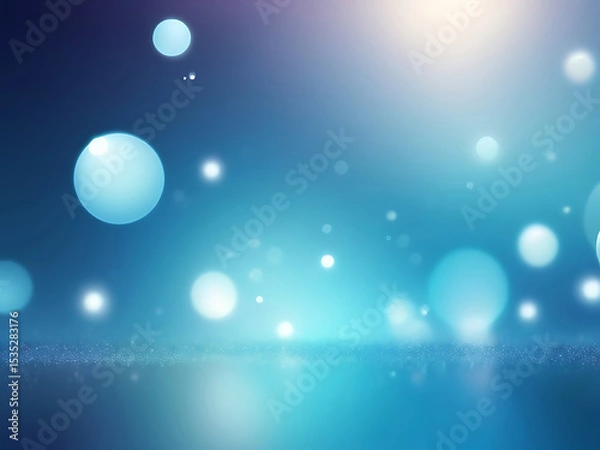 Obraz Elegant abstract blue background with glowing light texture, modern design pattern, smooth gradient art wallpaper template with dark, bright, and soft surface effects | ai