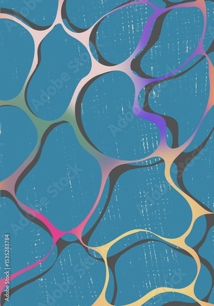 Obraz A multicolored marine background