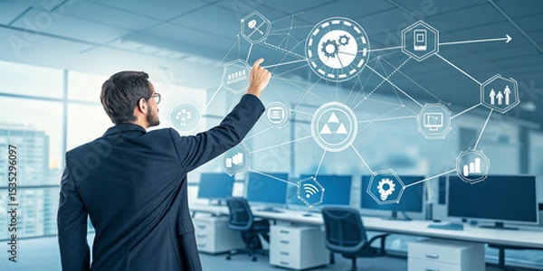 Fototapeta A Smart Solution to Development and Operations is Essential for Success