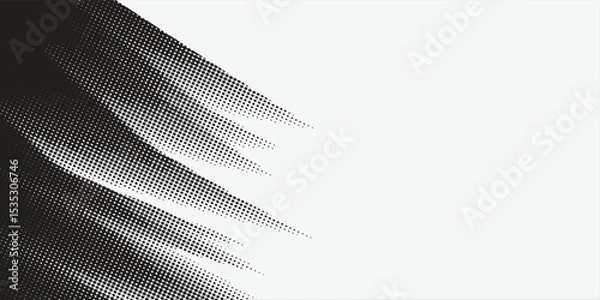 Fototapeta Charcoal splashes, black dotwork grain texture, abstract stipple sand effect, gradient from dots isolated on white background. Vector illustration.