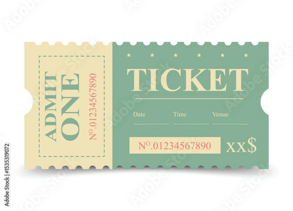 Fototapeta Ticket temple