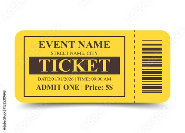 Fototapeta Ticket temple