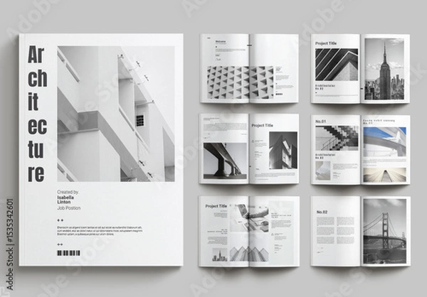Obraz Architecture Portfolio Layout
