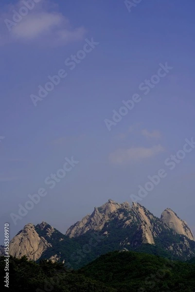 Fototapeta 북한산 칼바위능선 타임랩스 