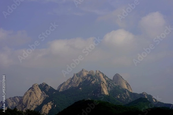 Fototapeta 북한산 칼바위능선 타임랩스 