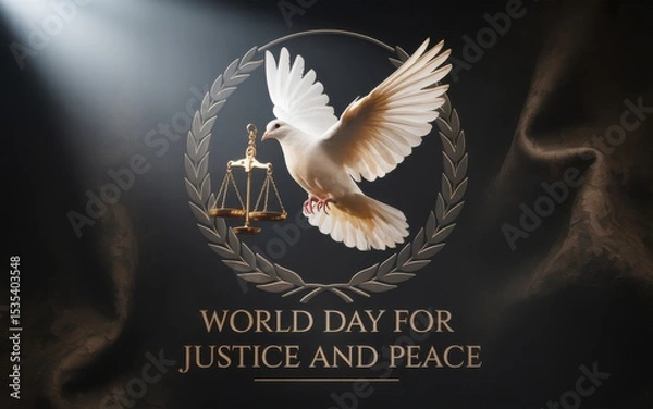 Obraz World Day for International Justice, Generative ai.