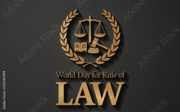 Obraz World Day for International Justice, Generative ai.