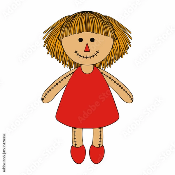 Obraz Rag doll illustrationVector