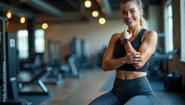 Fototapeta Tailored fitness plans showcased in dynamic photo stock images that depict customized workout regimens expert coaching and innovative training environments for active lifestyles in  Photo Stock  Conce