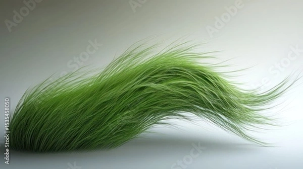 Obraz Simulated Wind Blowing Through 3D Grass
