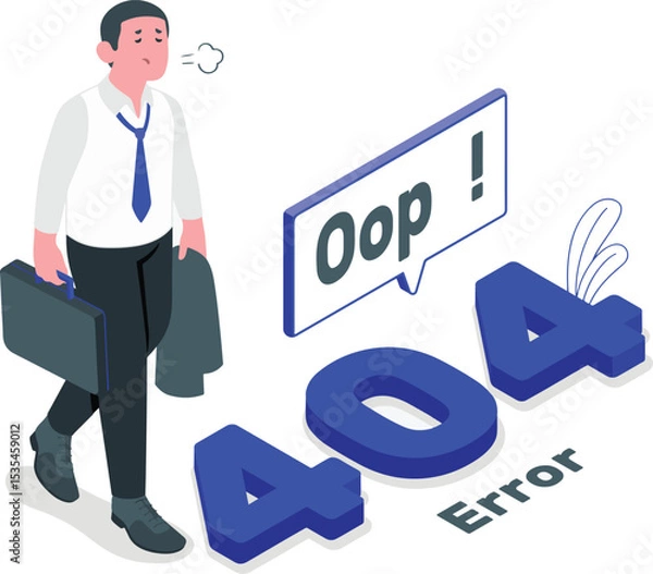 Fototapeta a 404 error vactor file 