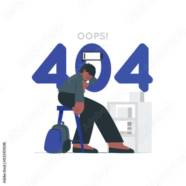 Fototapeta a 404 error vactor file 