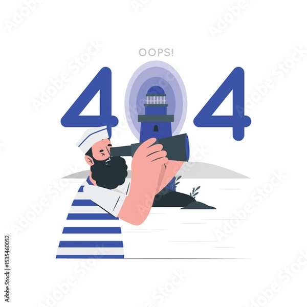 Fototapeta a 404 error vactor file 