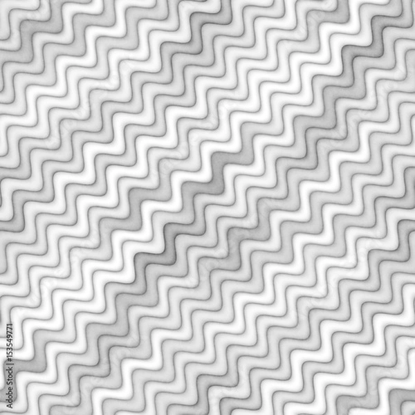 Obraz Raster Seamless Greyscale Texture. Gradient Wavy Lines Pattern. Subtle Abstract Background