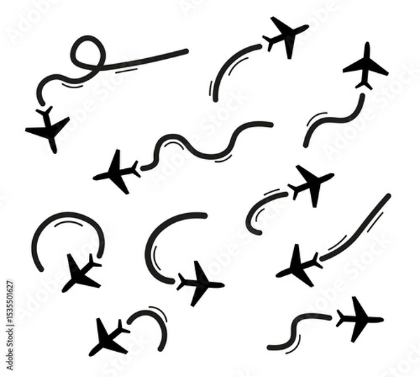 Obraz The flight is normal. The plane is heading for landing.