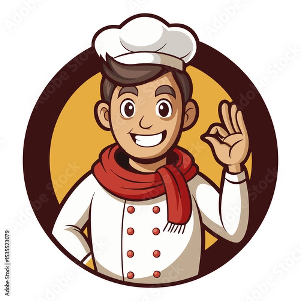 Fototapeta chef icon