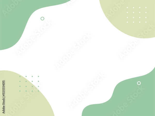 Fototapeta 青と黄色の流体シェイプの背景イラスト素材　flat hand drawn fluid blue shapes background.Cute abstract shapes.Vector loose frame.