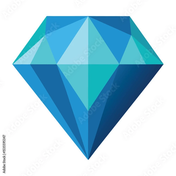 Fototapeta Low poly diamond 