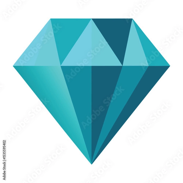 Fototapeta Low poly diamond 