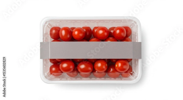 Obraz Cherry Tomato Packaging Mockup Fresh Produce Design