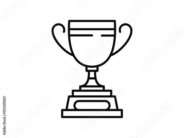 Fototapeta Trophy Icon Vector Graphic Design