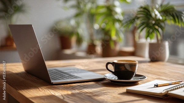 Obraz Modern Workspace with Coffee I